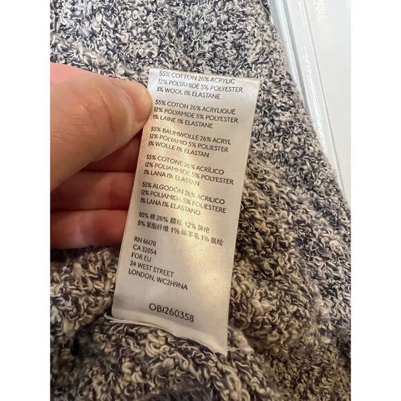 Free People Gray Good Day Cropped Sweater Size Medium - Picture 8 of 8